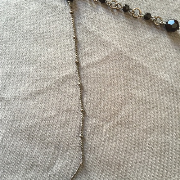 White House Black Market Black beaded necklace (17”-19”) - Picture 3 of 5